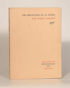 LES IMPOSTURES DE LA POÉSIE. par CAILLOIS (Roger).