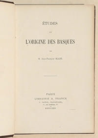 ETUDES SUR L'ORIGINE DES BASQUES.