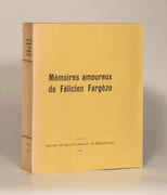 MÉMOIRES AMOUREUX DE FÉLICIEN FARGÈZE. par [TABARANT (Adolphe)]. - Image 1