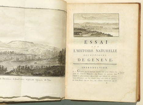 VOYAGES DANS LES ALPES, précédés d'un essai sur l'histoire naturelle des environs de Genève. TOME I.. SAUSSURE (Horace-Bénedict de).