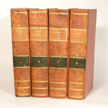 VOYAGE AUX SOURCES DU NIL, en Nubie et en Abyssinie, pendant les années 1768, 1769, 1770, 1771 & 1772. Traduit de l'anglais par J. H. Castéra. [4 ...