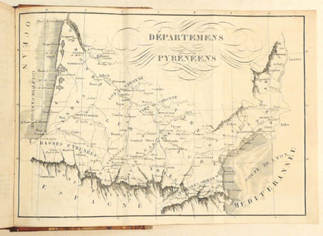 STATISTIQUE DES DÉPARTEMENS [sic] PYRÉNÉENS, des provinces de Guienne et de Languedoc. [2 volumes].. DU MÈGE (Alexandre).