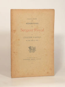 RÉPERTOIRE D'UN SERGENT ROYAL DE L'ÉLECTION D'AGENAIS en l'an 1650 & 1654.