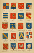 NOBILIAIRE DE GUIENNE ET DE GASCOGNE. Revue des familles d'ancienne chevalerie ou anoblies de ces provinces, antérieures à 1789, avec leurs généalogies et armes, suivie d'un traité héraldique sous forme de dictionnaire. [3 volumes]. par O'GILVY (Gabriel) et BOURROUSSE DE LAFFORE (Jules de). - Image 5