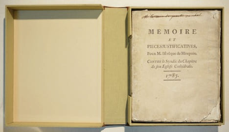 MÉMOIRE ET PIÈCES JUSTIFICATIVES, pour M. l'Évêque de MIREPOIX. Contre le Syndic du Chapitre de son Église Cathédrale.. [CAMBON (François-Tristan ...