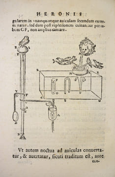 HERONIS ALEXANDRINI SPIRITALIUM LIBER. A Federico Commandino Urbinate, ex graeco, nuper in latinum conversus.. HÉRON D'ALEXANDRIE.