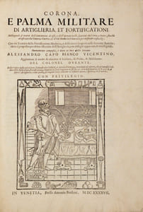 CORONA E PALMA MILITARE DI ARTIGLIERA, ET FORTIFICATIONI [etc.].