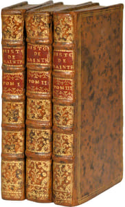 L'HISTOIRE ET PLAISANTE CRONICQUE DU PETIT JEHAN DE SAINTRÉ, de la jeune Dame des Belles Cousines, sans autres nom nommer. Avecques deux autres petites Histoires de Messire Floridan & de la Belle Ellinde, & l'Extrait des Cronicques de Flandres. [3 VOLUMES].
