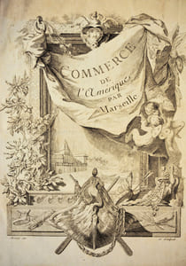LE COMMERCE DE L'AMÉRIQUE PAR MARSEILLE, ou Explication des Lettres-Patentes du Roi, portant Reglement pour le Commerce qui se fait de Marseille aux Isles Françoises de l'Amérique, données au mois de Février 1719. Et des Lettres-Patentes du Roi, pour la liberté du Commerce à la Côte de Guinée, données à Paris au mois de Janvier 1716. Avec les Reglemens que ledit commerce a occasionnés, par un citadin*. [2 VOLUMES].