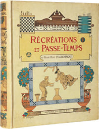 RÉCRÉATIONS ET PASSE-TEMPS. Ouvrage contenant 249 illustrations dans le texte et 132 gravures hors-texte dont 30 planches coloriées à l'aquarelle.