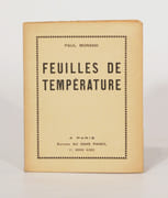 FEUILLES DE TEMPÉRATURE. par MORAND (Paul).