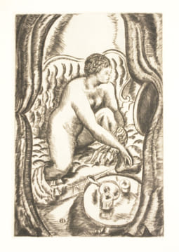 LA FLEUR DOUBLE. Frontispice dessiné et gravé au burin sur cuivre par Daragnès. . MORAND (Paul).