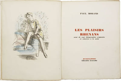 LES PLAISIRS RHÉNANS. Orné de sept lithographies originales et coloriées à la main.