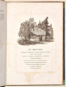 RECUEIL D'ARCHITECTURE, dessiné et mesuré en Italie, dans les années 1791, 92 et 93, par F. L. Schuelt, architecte à Nantes.