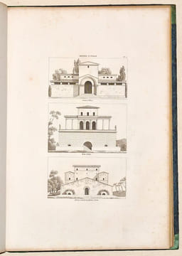 RECUEIL D'ARCHITECTURE, dessiné et mesuré en Italie, dans les années 1791, 92 et 93, par F. L. Schuelt, architecte à Nantes.. SCHUELT (F. L.).