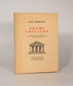 NOEUDS COULANTS. Bois originaux de R. Grillon. Portrait de l'Auteur par Marie Laurencin, gravé par Gorvel.