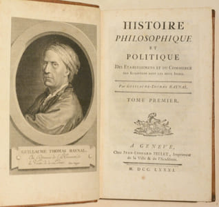 HISTOIRE PHILOSOPHIQUE ET POLITIQUE DES ÉTABLISSEMENS ET DU COMMERCE DES EUROPÉENS DANS LES DEUX INDES. [10 volumes].