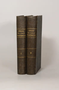ANNALES DE L'ABBAYE D'AIGUEBELLE de l'Ordre de Citeaux (Congrégation de N.-D. de la Trappe) depuis sa fondation jusqu'à nos jours (1045-1863) par un religieux de ce monastère. [H. Séjalon]. (2 volumes).