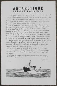 ANTARCTIQUE. CARGOS POLAIRES. Lithographies.