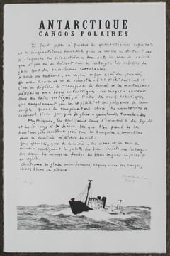 ANTARCTIQUE. CARGOS POLAIRES. Lithographies.. MALBREIL (François).