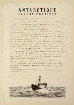 ANTARCTIQUE. CARGOS POLAIRES. Lithographies.. MALBREIL (François).
