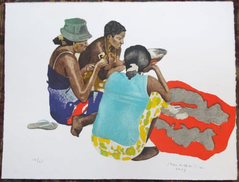 MADAGASCAR. Jeu de cartes. Lithographie.. MALBREIL (François).