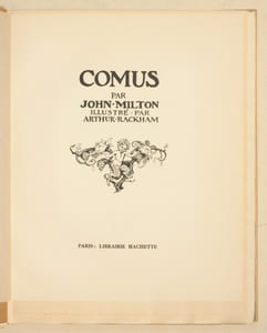 COMUS. Illustré par Arthur Rackham.