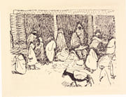 IMAGES D'UNE PETITE VILLE ARABE. Gravures originales de Albert MARQUET. par MARTY (Marcelle). - Image 3