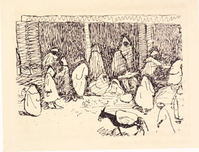 IMAGES D'UNE PETITE VILLE ARABE. Gravures originales de Albert MARQUET.