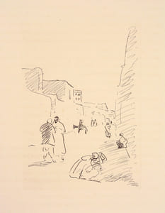 IMAGES D'UNE PETITE VILLE ARABE. Gravures originales de Albert MARQUET.