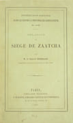 RELATION DU SIÈGE DE ZAATCHA.  par HERBILLON (Général). - Image 3