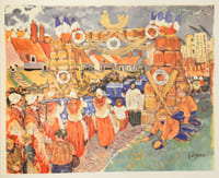 PÊCHEURS DES QUATRE MERS. Illustrations de Albert Brenet, Marin-Marie, Mathurin Méheut.
