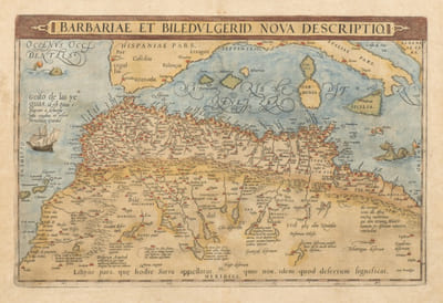 FESSAE, ET MAROCCHI REGNA AFRICAE CELEBERR. [Et] BARBARIAE ET BILEDULGERID, nova descriptio. [2 cartes XVIe du MAROC].            