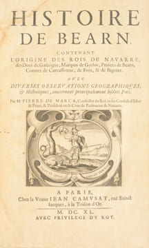 HISTOIRE DE BÉARN, contenant l'histoire des rois de Navarre, des Ducs de Gascogne, Marquis de Gothie, Princes de Béarn, Comtes de Carcassonne, de Foix ...