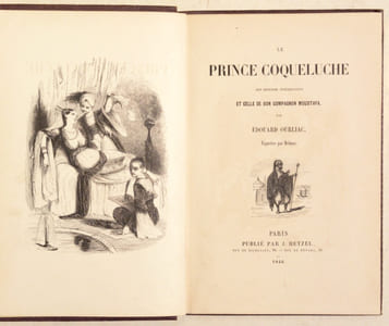 LE PRINCE COQUELUCHE, son histoire intéressante et celle de son compagnon Moustafa. Vignettes par Delmas.