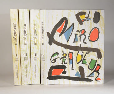 MIRÓ GRAVEUR. Tome I : 1928-1960 - Tome II : 1961-1973 - Tome III : 1973-1975 - Tome IV : 1976-1983. [4 volumes].