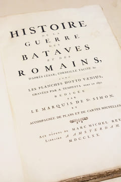 HISTOIRE DE LA GUERRE DES BATAVES ET DES ROMAINS, d'après César, Corneille Tacite, etc.. SAINT SIMON (Maximilien Henri, Marquis de).