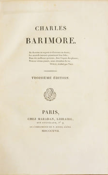 CHARLES BARIMORE.. [FORBIN (Auguste, comte de)].