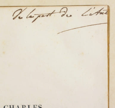 CHARLES BARIMORE.. [FORBIN (Auguste, comte de)].