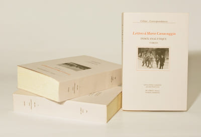 LETTRES À MARIE CANAVAGGIA. [3 volumes].
