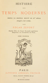 HISTOIRE DES TEMPS MODERNES depuis la seconde moitié du XVe siècle jusqu'à nos jours. [2 volumes].