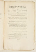 OBSERVATIONS SUR LA NATURE ET LES EFFETS DES EAUX MINÉRALES DE BAGNÈRES-ADOUR, département des Hautes-Pyrénées ; suivies de la Description des Etablissemens thermaux, de celle des Promenades de la Ville et des environs, et des Indications ou Renseignemens nécessaires aux étrangers. par SARABEYROUZE Cadet (P.). - Image 1