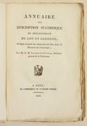 ANNUAIRE OU DESCRIPTION STATISTIQUE DU DÉPARTEMENT DU LOT ET GARONNE.  par LAFONT-DU-CUJULA (Charles Marie). - Image 1
