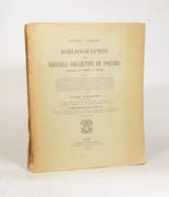 BIBLIOGRAPHIE DES RECUEILS COLLECTIFS DE POÉSIES PUBLIÉS DE 1597 À 1700. TOME I seul. par LACHÈVRE (Frédéric).