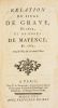 RELATION DU SIÈGE DE GRAVE, EN 1674, et de celui de Mayence, en 1689 ; avec le Plan de ces deux Villes.. [ANONYME].