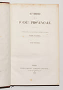 HISTOIRE DE LA POÉSIE PROVENÇALE. [3 volumes]. par FAURIEL (Claude).  - Image 2