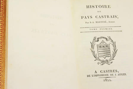 HISTOIRE DU PAYS CASTRAIS. [2 volumes].