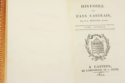 HISTOIRE DU PAYS CASTRAIS. [2 volumes].