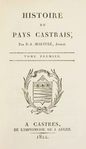 HISTOIRE DU PAYS CASTRAIS. [2 volumes].