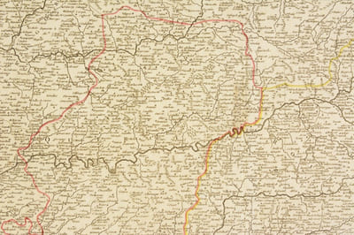PARTIE ORIENTALE DU GOUVERNEMENT GÉNÉRAL DE LA GUIENNE où se trouvent le Quercy et le Rouergue. [CARTE].